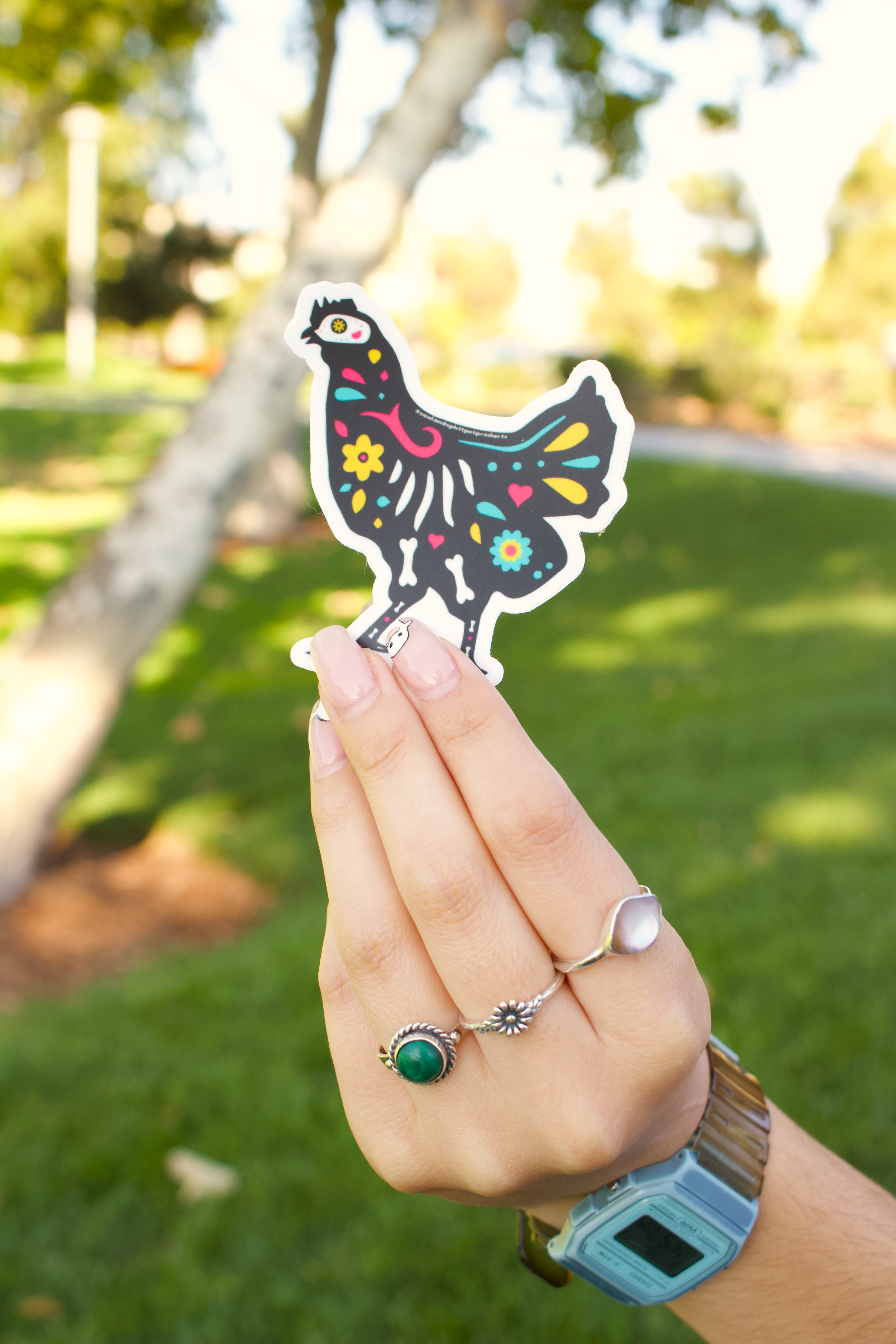 Sugar Skull Animal Sticker